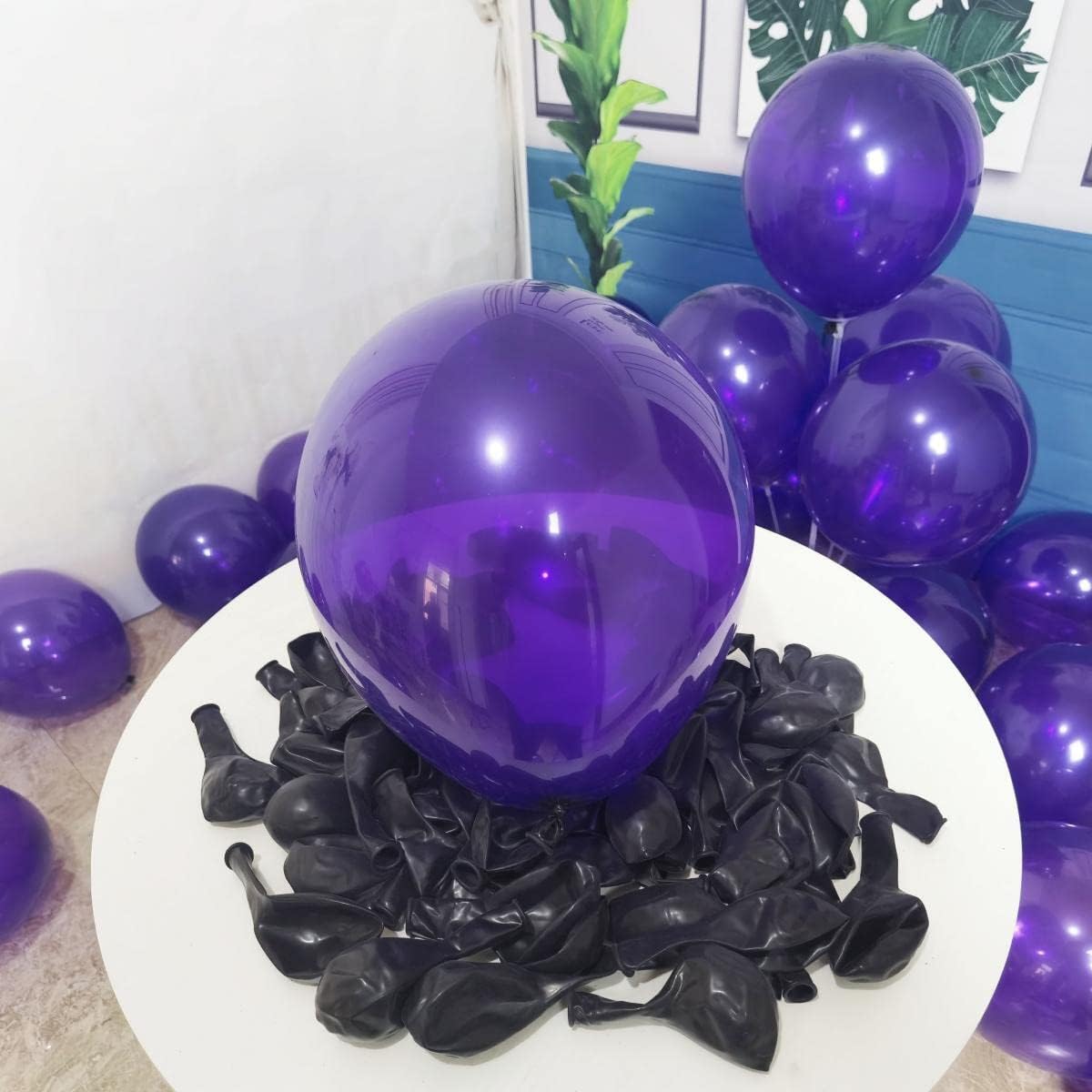 300 Pack Dark Purple Balloons 12 inch Dark Purple Latex Party Balloon Bulk for Various Party Events
