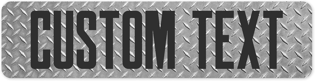 Custom Sign, Custom Street Sign, 11 Font Colors, 13 Font Styles, 4 Hole Options, 22 Sizes, 12x48