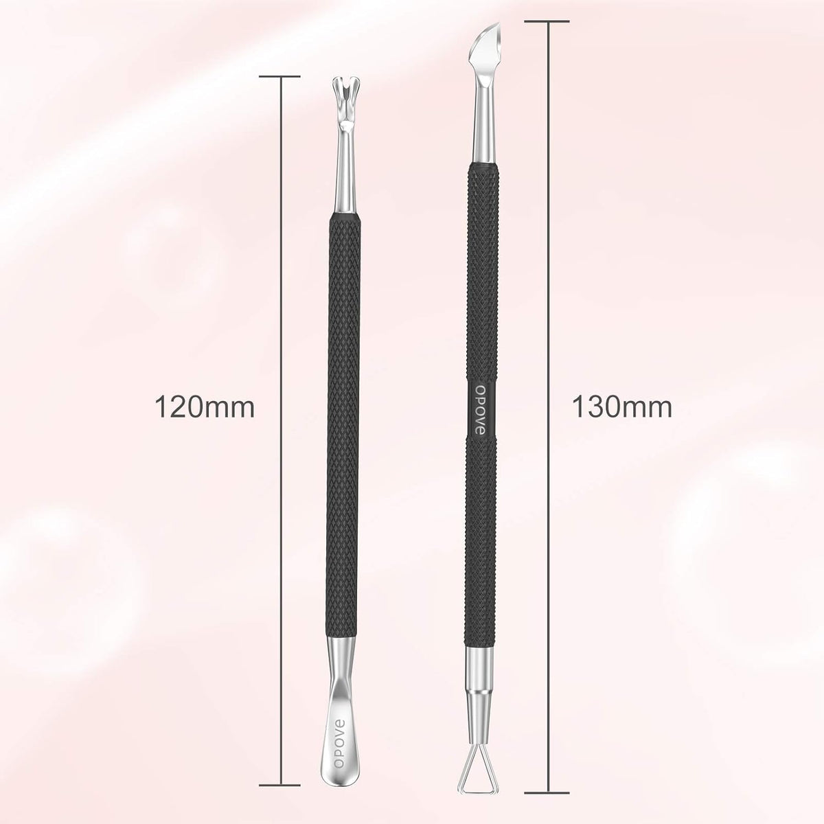 Cuticle Pusher Nail Polish Remover Stainless Steel Manicure Tool Set Gel Nail Polish Peeler Scraper