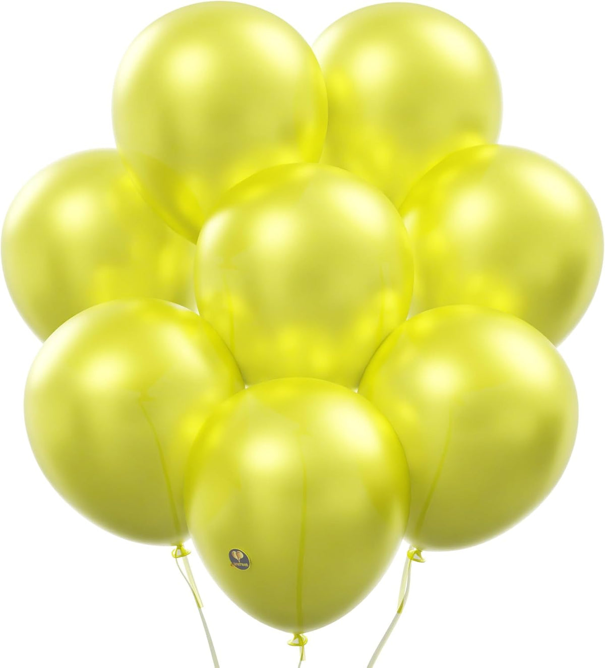 AFTERLOON® Biodegradable Balloons 24 pcs Pearlized Yellow 10 Inch, Pearlescent Thickened Extra