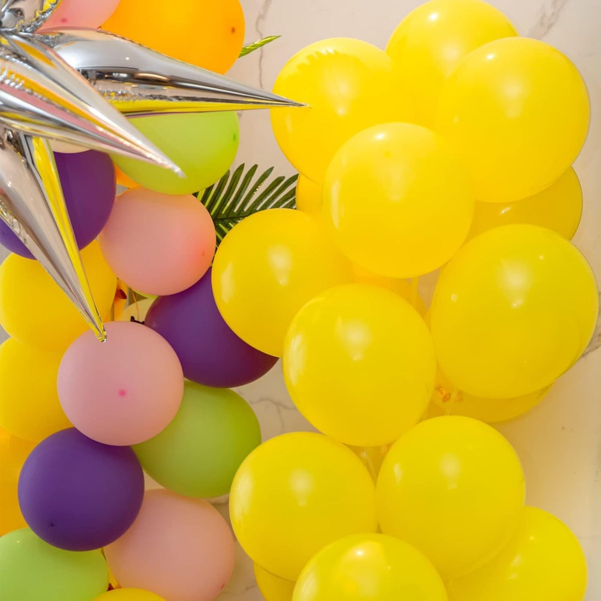 100pcs Balloons, 12 inch Yellow Latex Balloons Helium Quality for Gender Reveal,Birthday Party