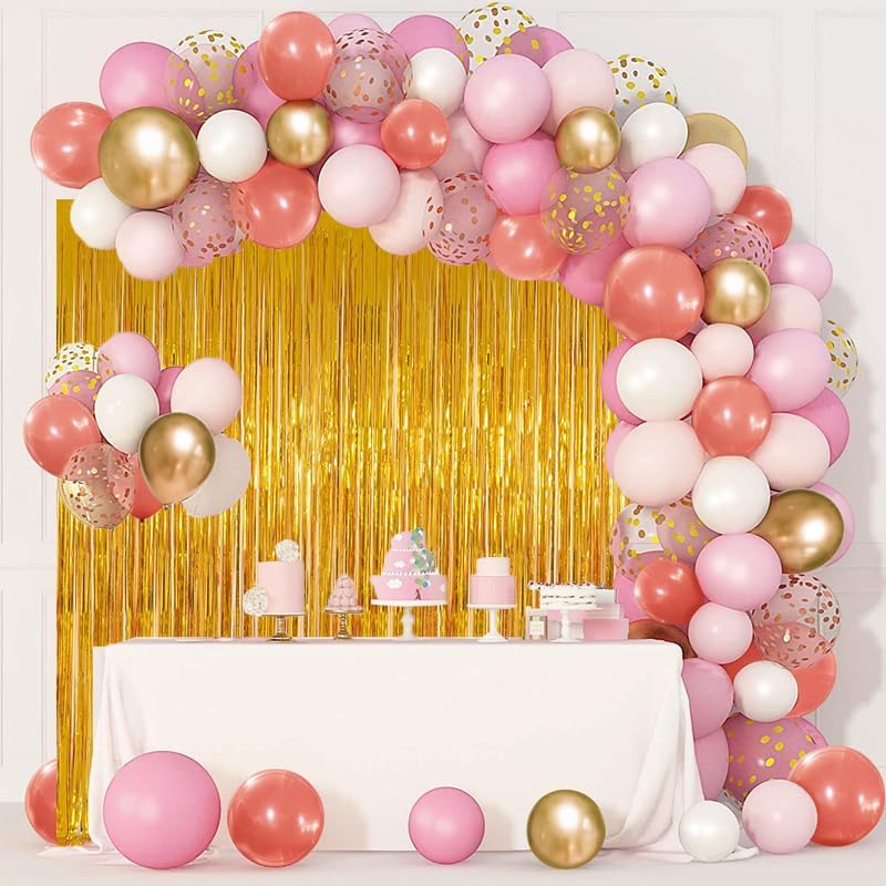 Keyali 3 Pack 3.3 * 8.3 ft Foil Curtain Metallic Tinsel Fringe Curtains Photo Booth Props Backdrop