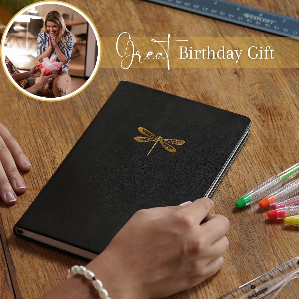SETTINI Dotted Journal, Ideal for Bullet Journaling - A5 Vegan Leather Notebook, 192