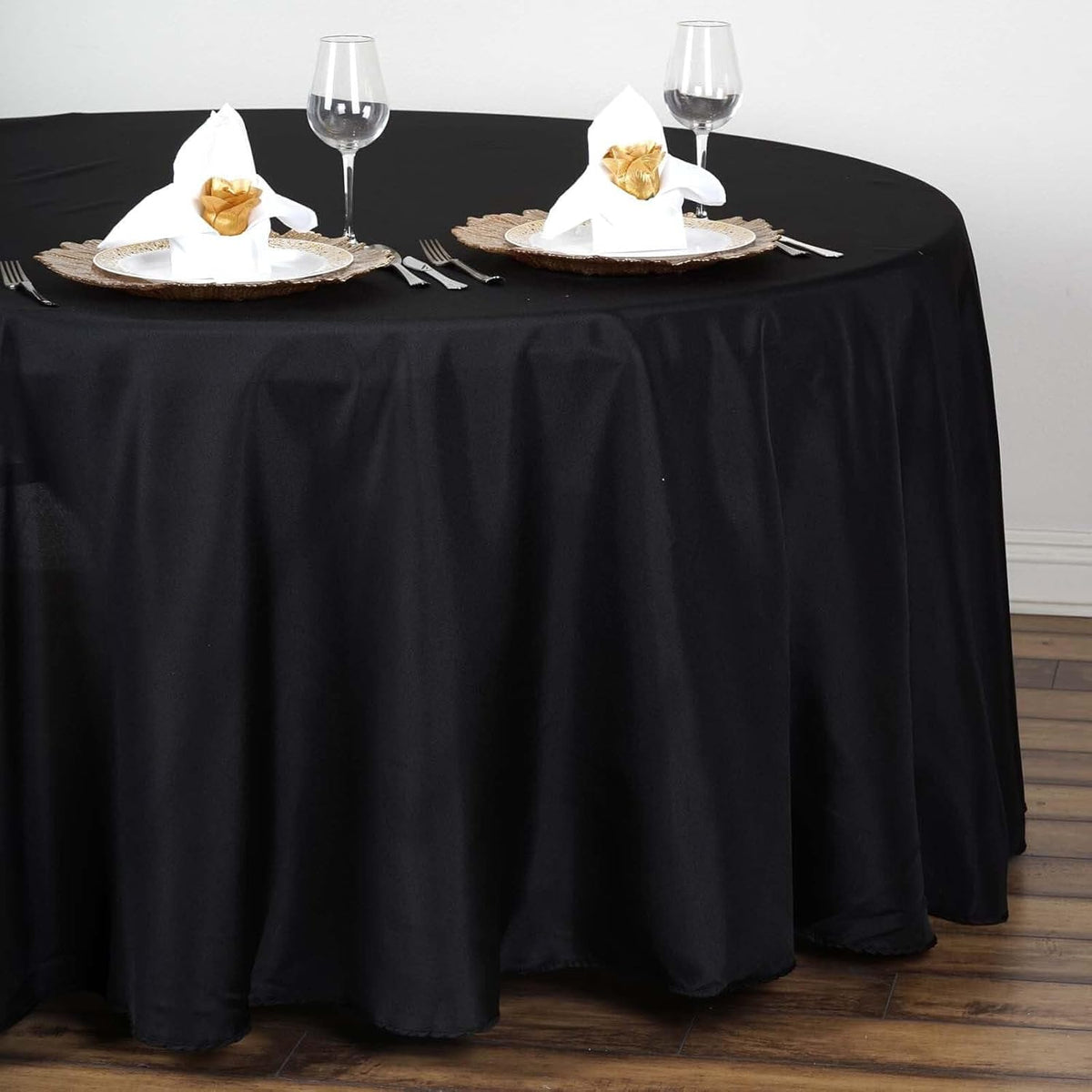 Efavormart Round Tablecloth, 108 Inch Stain & Wrinkle Resistant Washable Table Cloth, Decorative
