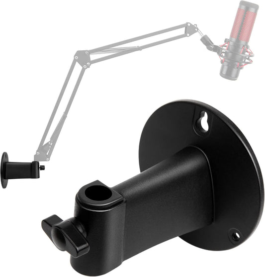 Microphone Wall Mount Boom Arm - Microphone Wall Mount for Mic holder，Horizontal Mounting