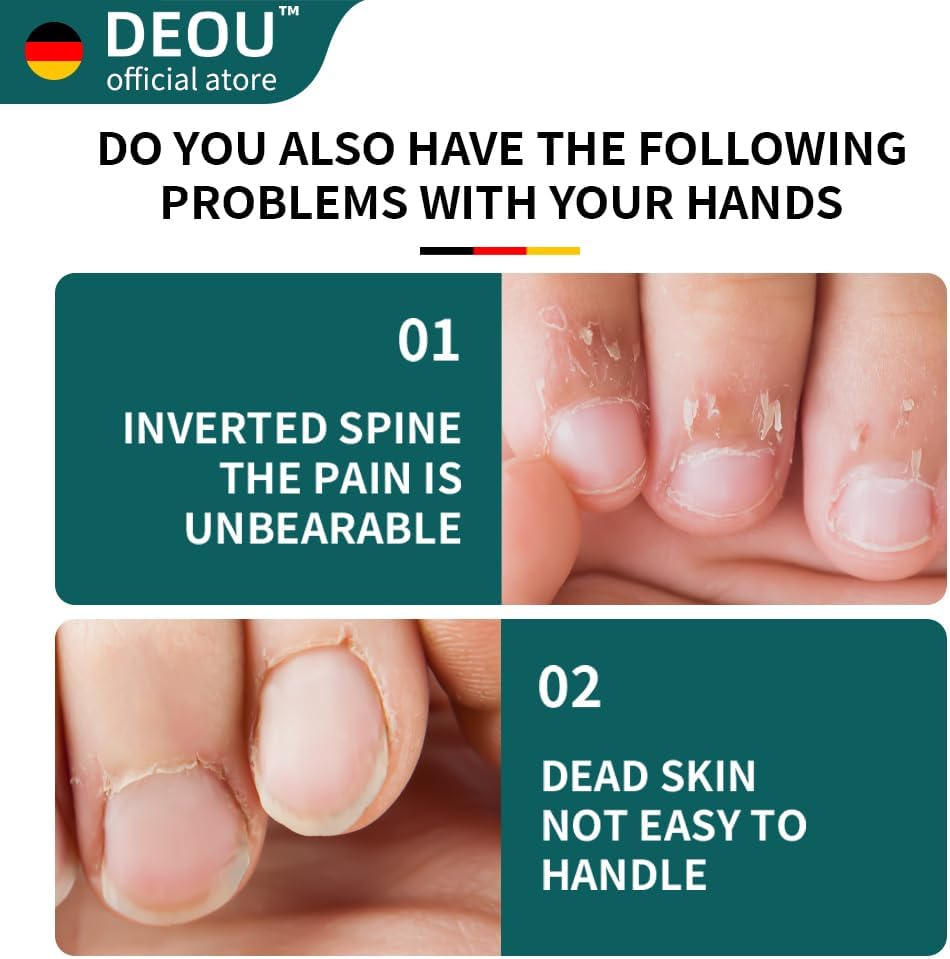 DEOU professional cuticle scissors, salon manicure tools, stainless steel eyelash trimmer