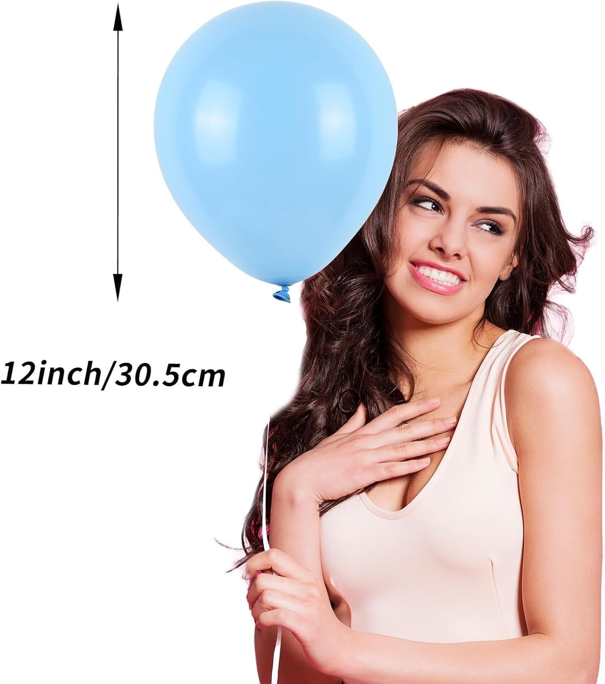 Color Balloons - 12 Inch Red, Blue, Yellow Cow Print Sky Blue Cloud Story Balloons for Party Themed