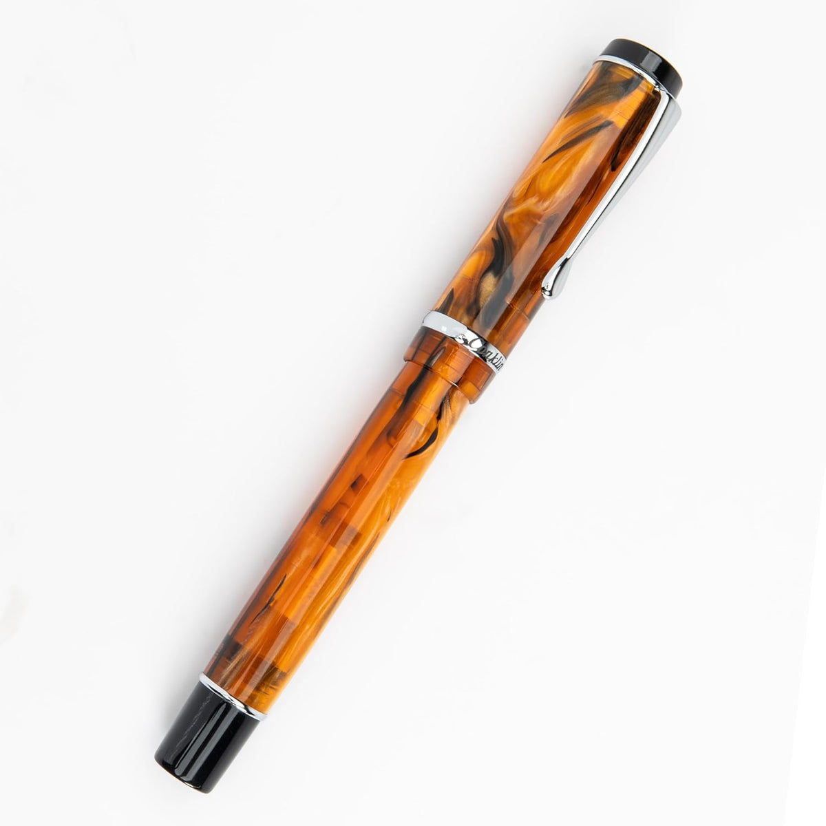 Conklin Duragraph Fountain Pen Amber - Stub Nib, Premium Writing Instrument for Calligraphy &