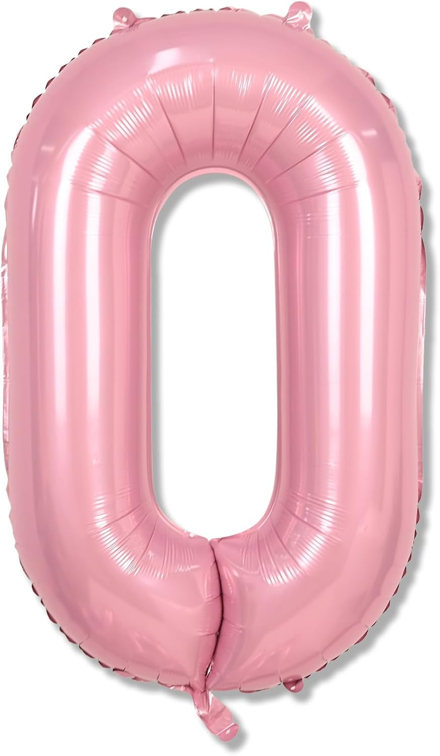 40 Inch Pearl Pink Large Letter Balloons - A to Z, Self Inflating Pink Foil Alphabet O Mylar