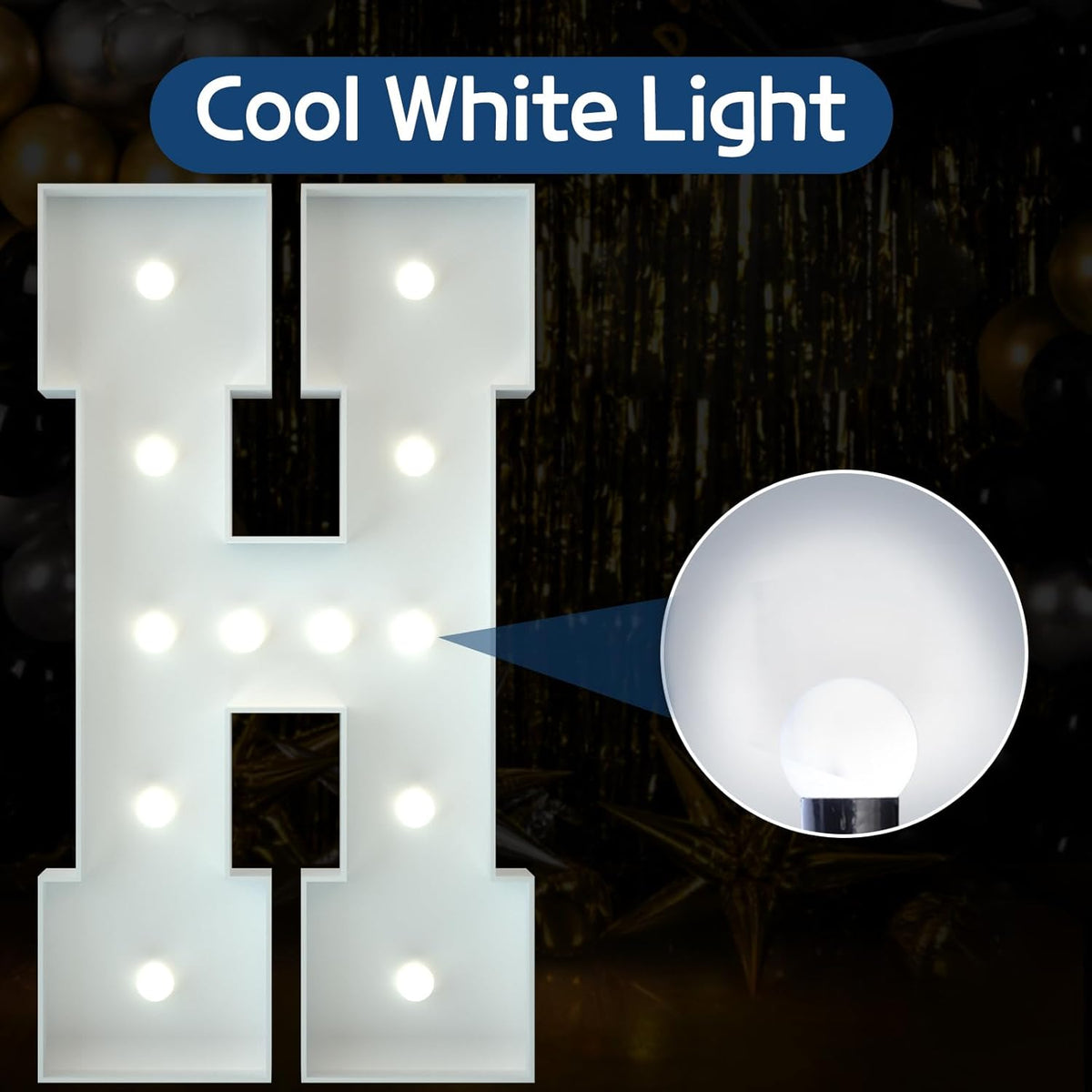 Marquee Letters 4 Feet Tall Large Light Up Letters Baby Shower Decorations Wedding Engagement Happy