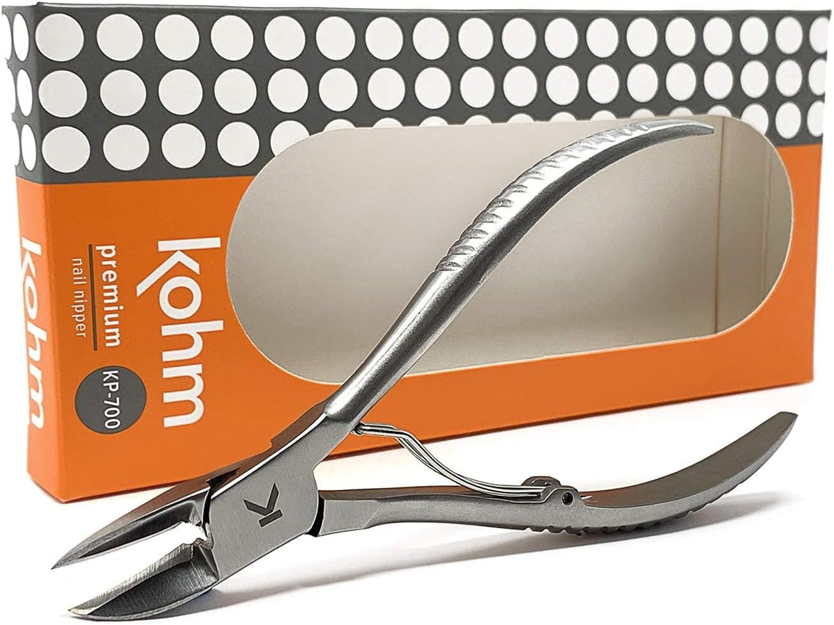 Kohm Ingrown Toenail Clippers | Super Control Cuticle Trimmer & Wide Jaws – Precision Stainless
