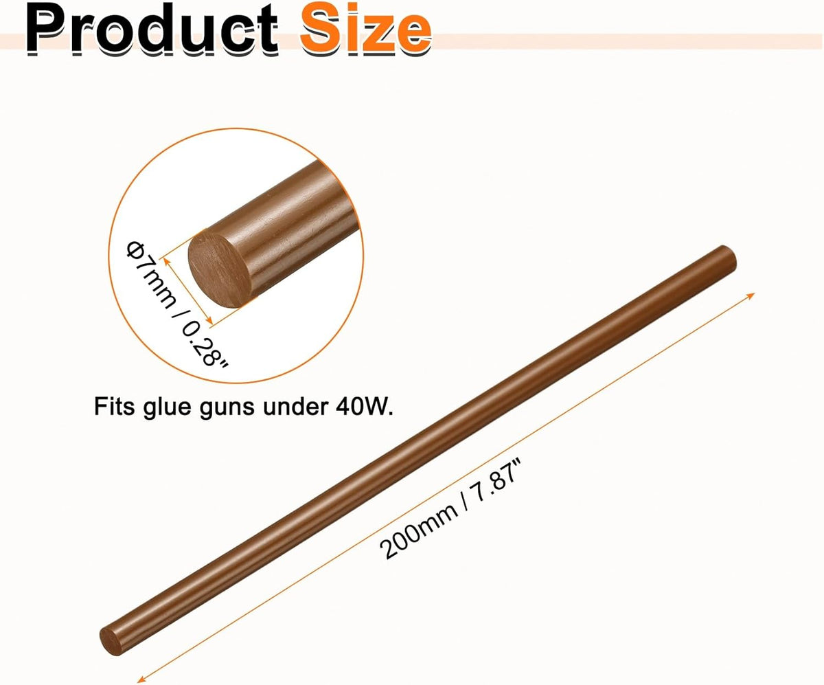 HARFINGTON 10pcs Hot Glue Sticks 0.28" Dia x 7.87" Long EVA Mini Hot Melt Adhesive Glue Stick for