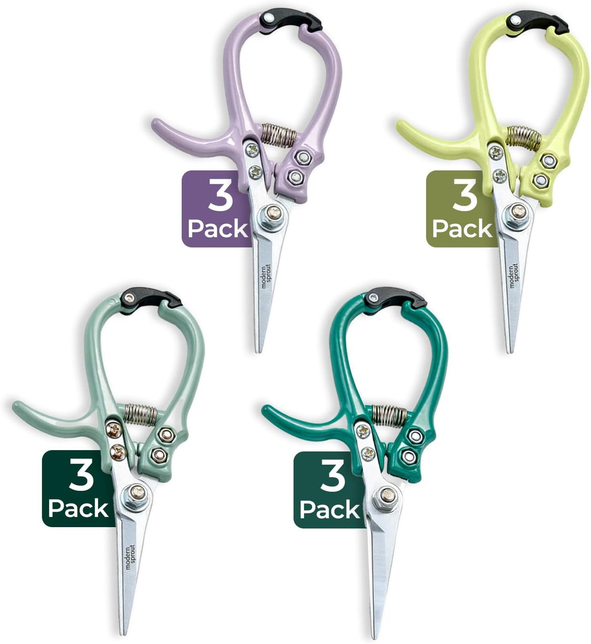 Modern Sprout Pruning Shears - Herb Snipping Scissors- Lightweight Gardening Tools W/Easy Lock