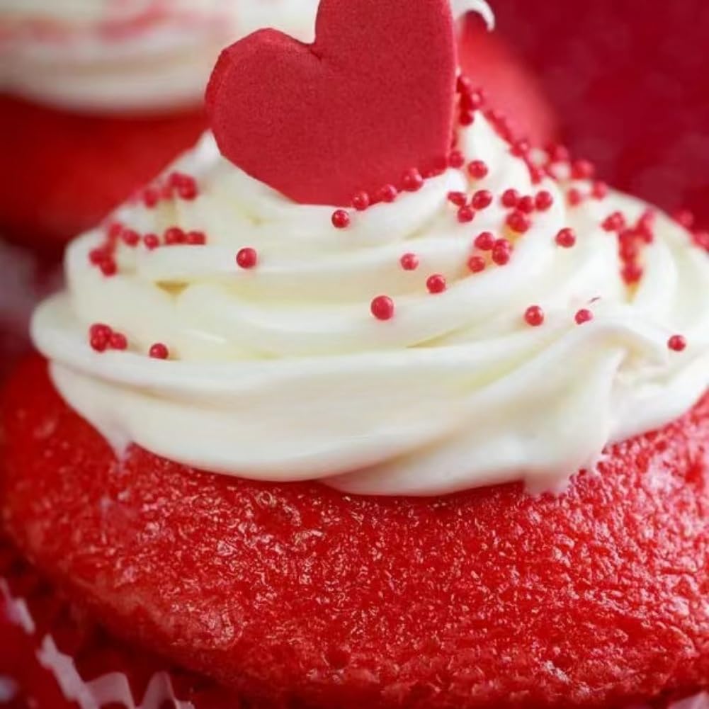 Edible Red Pearl Sugar Sprinkles Candy 2mm Mini Pearls Cake Decorations Cupcake Toppers Cookie