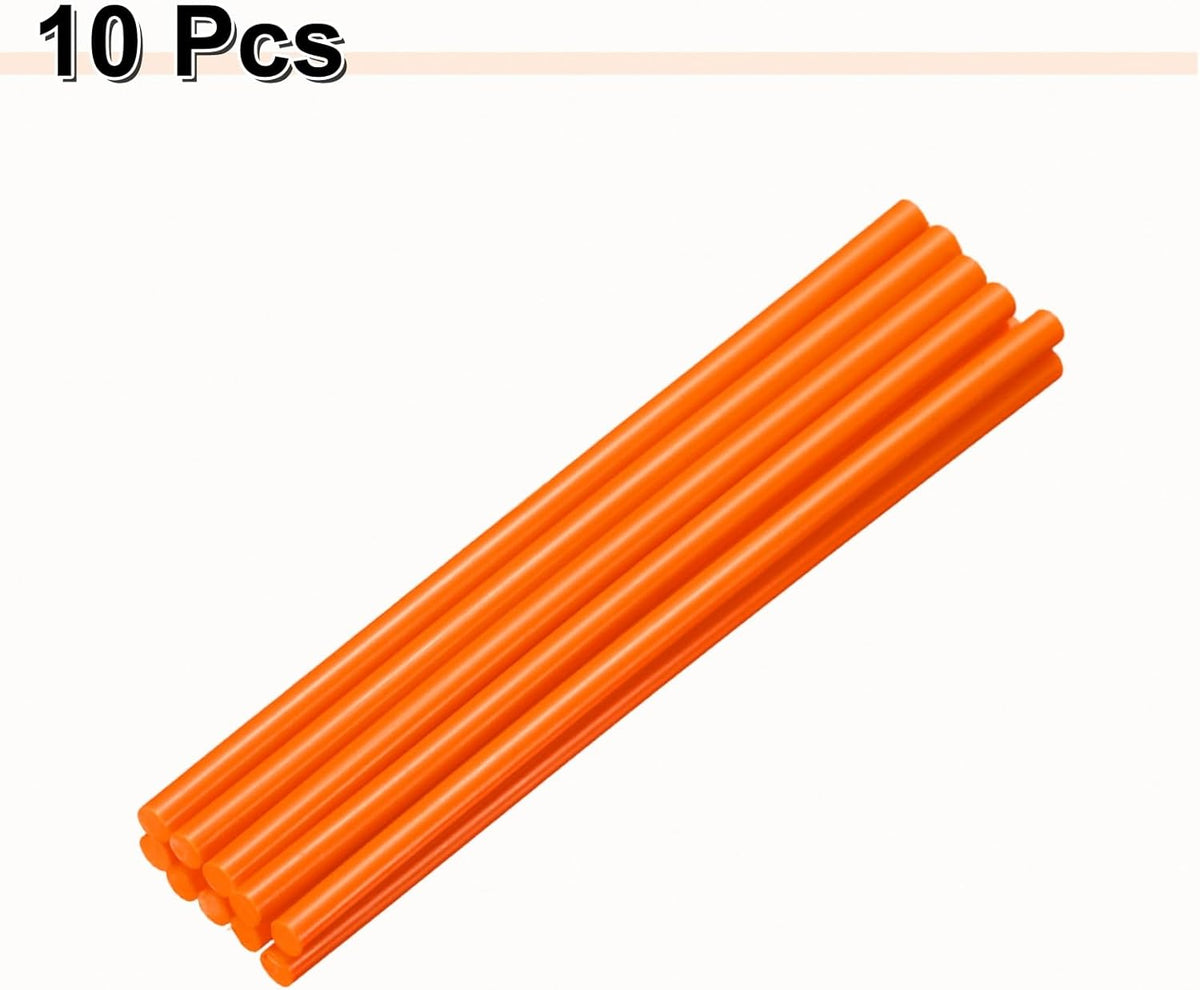 HARFINGTON 10pcs Hot Glue Sticks 0.28" Dia x 7.87" Long EVA Mini Hot Melt Adhesive Glue Stick for