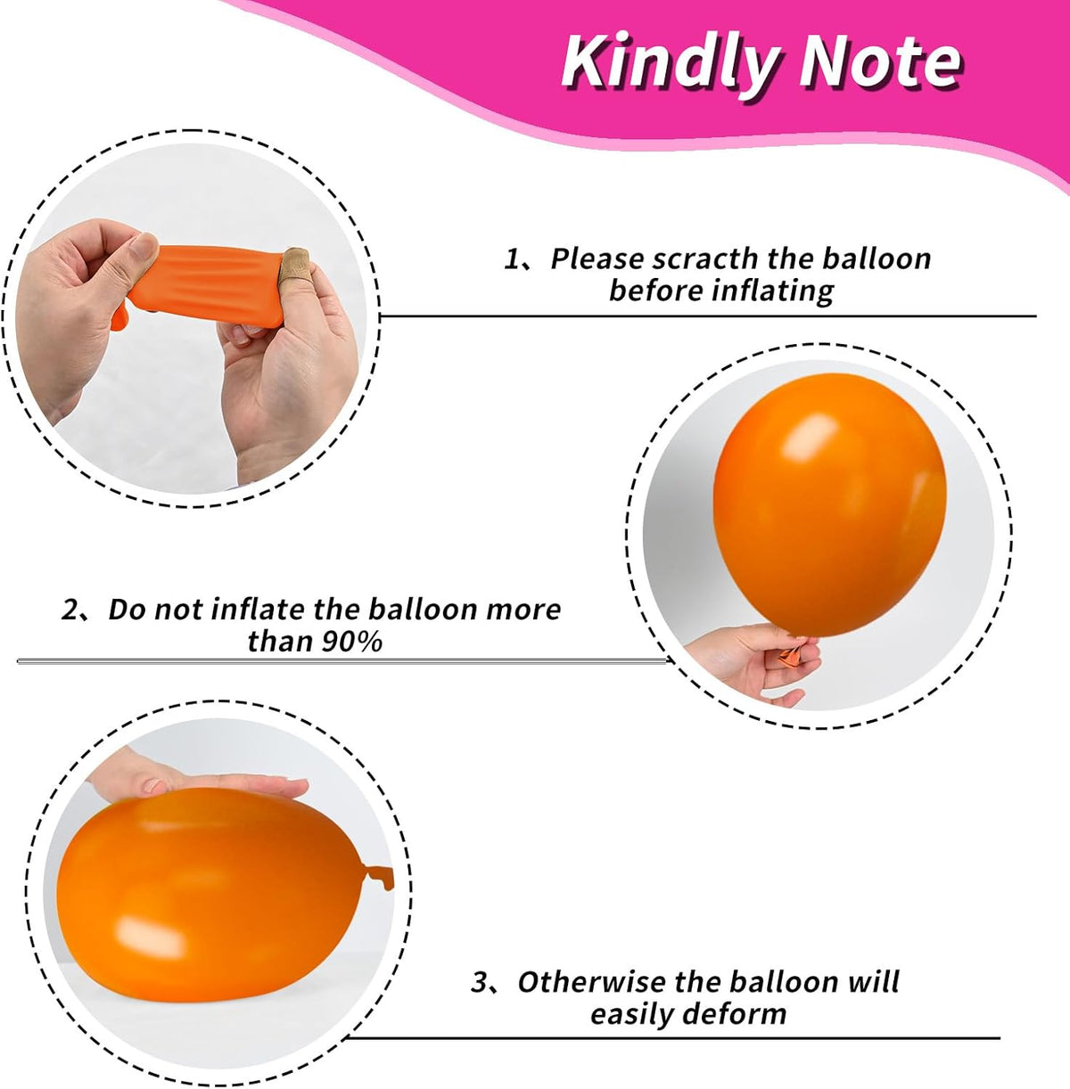 Rainbow Balloons, 50Pcs 12 Inches Yellow Orange Hot Pink Lime Green Neon Balloons Multicolor for