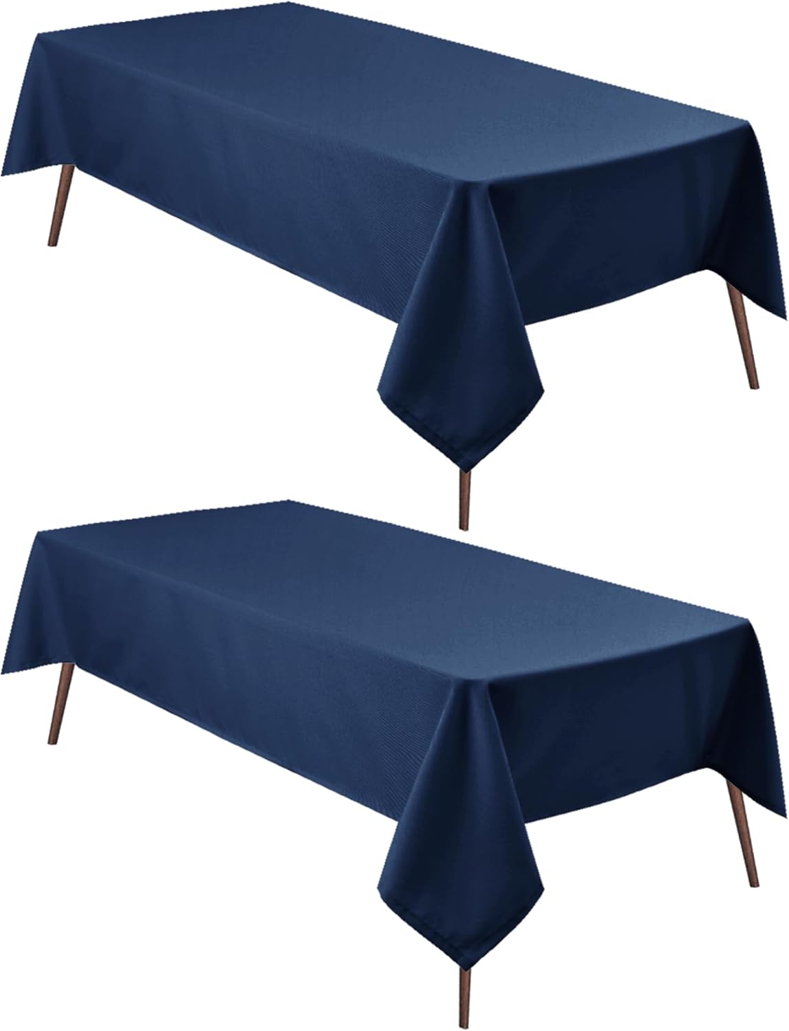 Hiasan 2 Pieces Square Tablecloth - Waterproof Washable Polyester Table Cloth for Dining Room