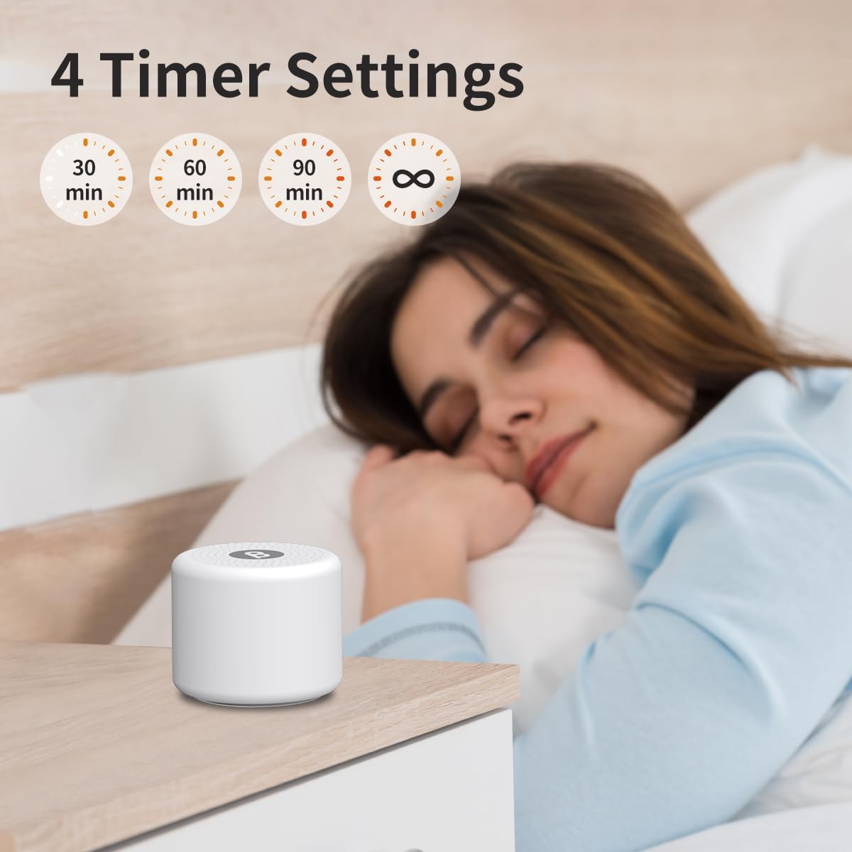 Mini Portable Sound White Noise Machine Baby Patter for Sleep with 30 Soothing Sounds for Baby Kids