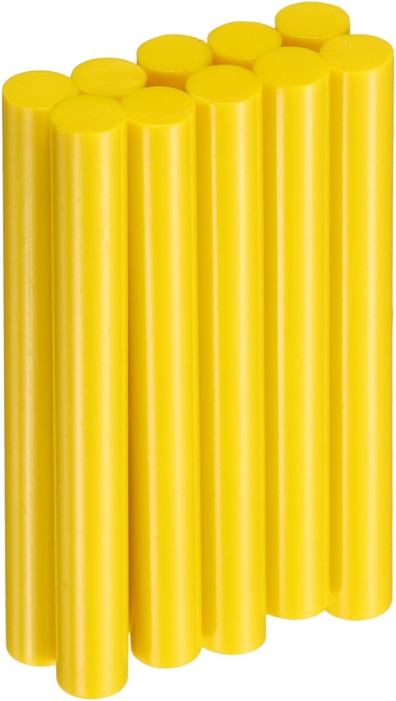 HARFINGTON 10pcs Hot Glue Sticks 0.43" Dia x 3.94" Long EVA Mini Hot Melt Adhesive Glue Stick for