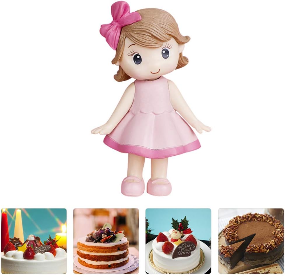STOBOK Cake Dessert Ornament Doll Cakes Toppers Girls Princess Figurine Dolls Birthday Party Cakes