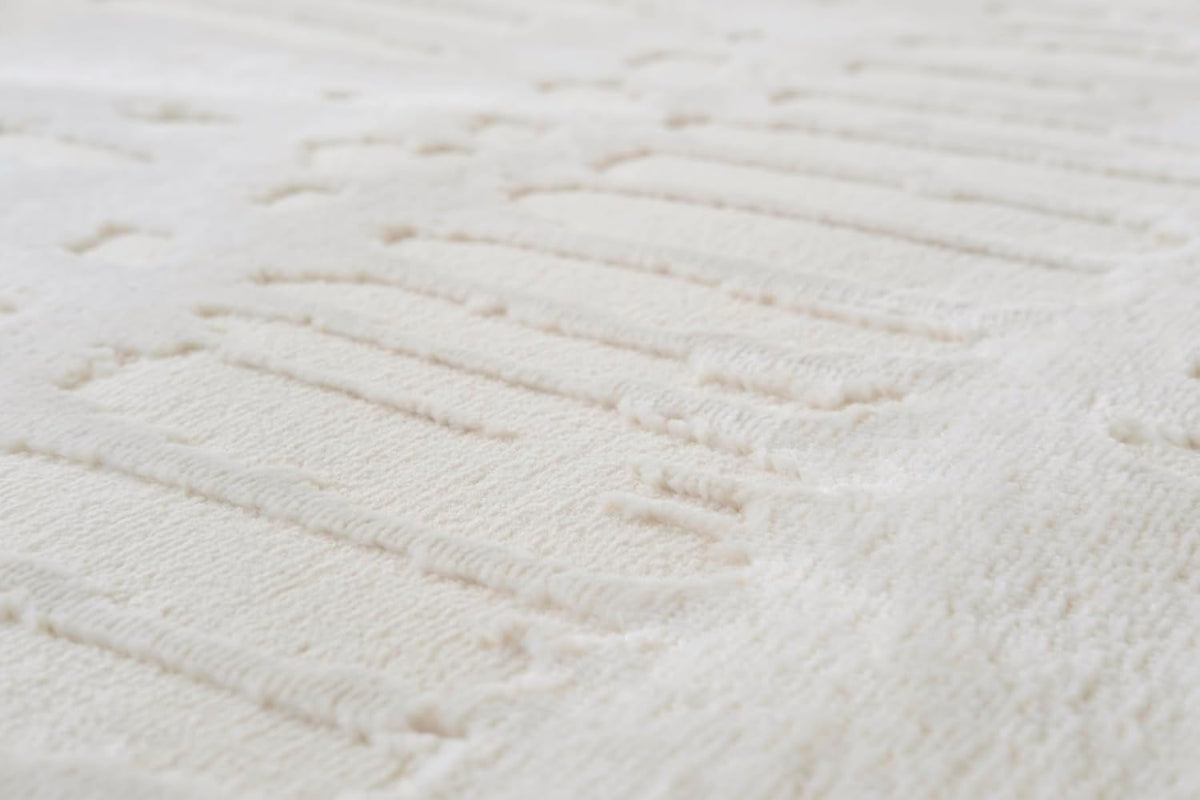 Revival Rugs Shell 6'7"x9' Washable Area Rug for Living Room Bedroom - 100% Recycled Oeko-TEX