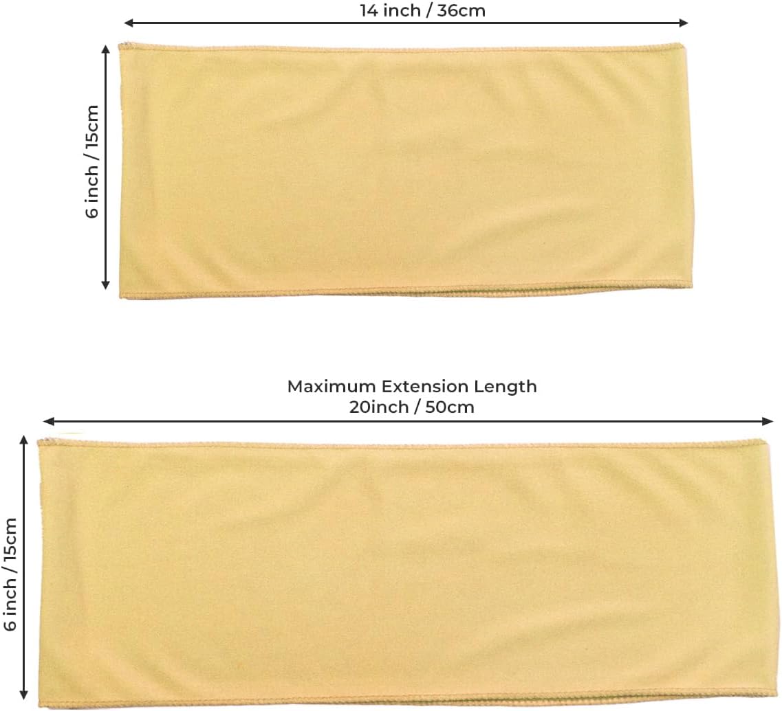 MDS Pack of 250 Spandex Chair Sashes Bows Elastic Stretch Dining Chair Bands Ties Without Slider