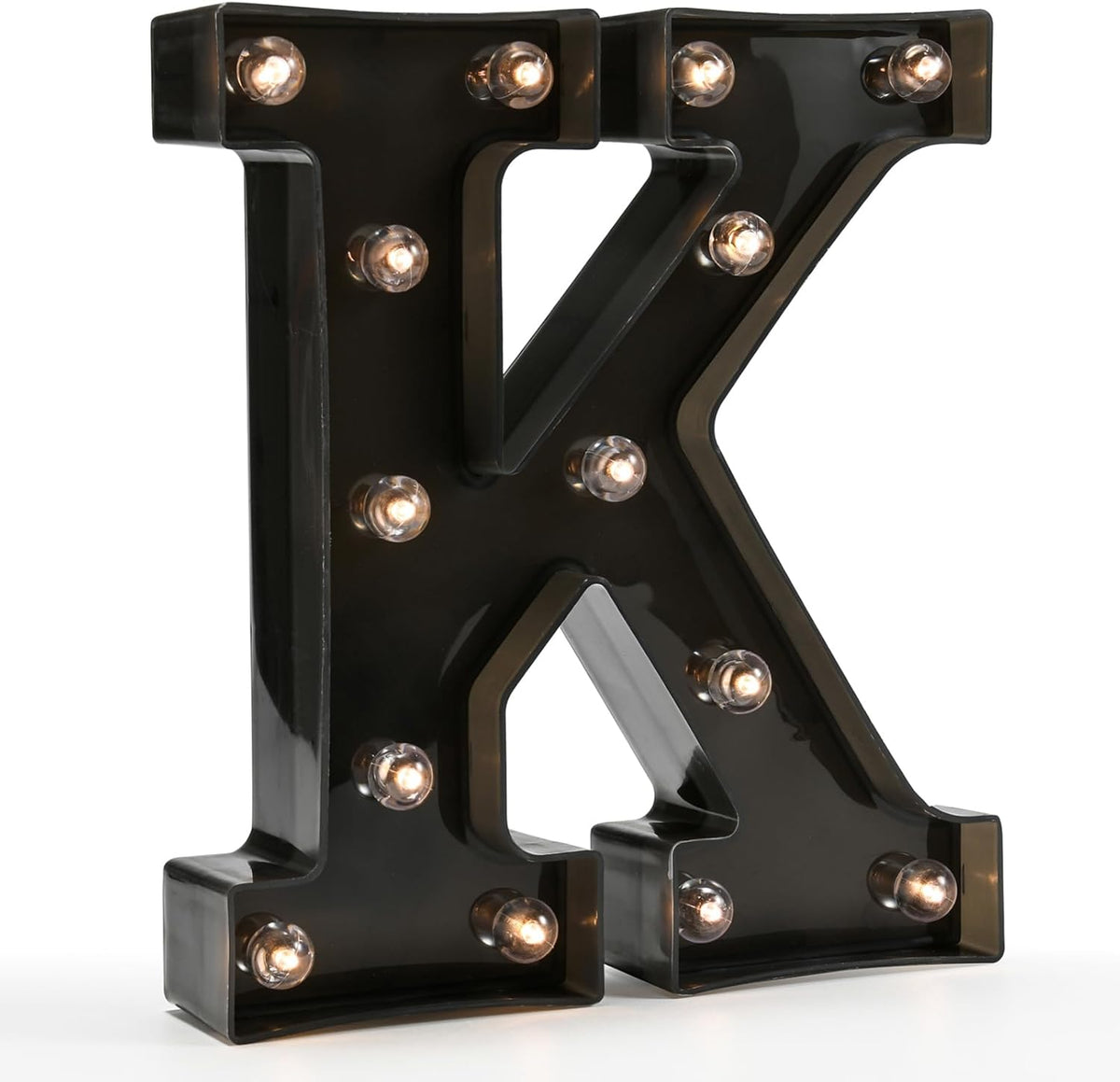 OYCBUZO Light Up Black Alphabet Marquee Letters Sign LED Marquee Number Lights Sign for Night Light
