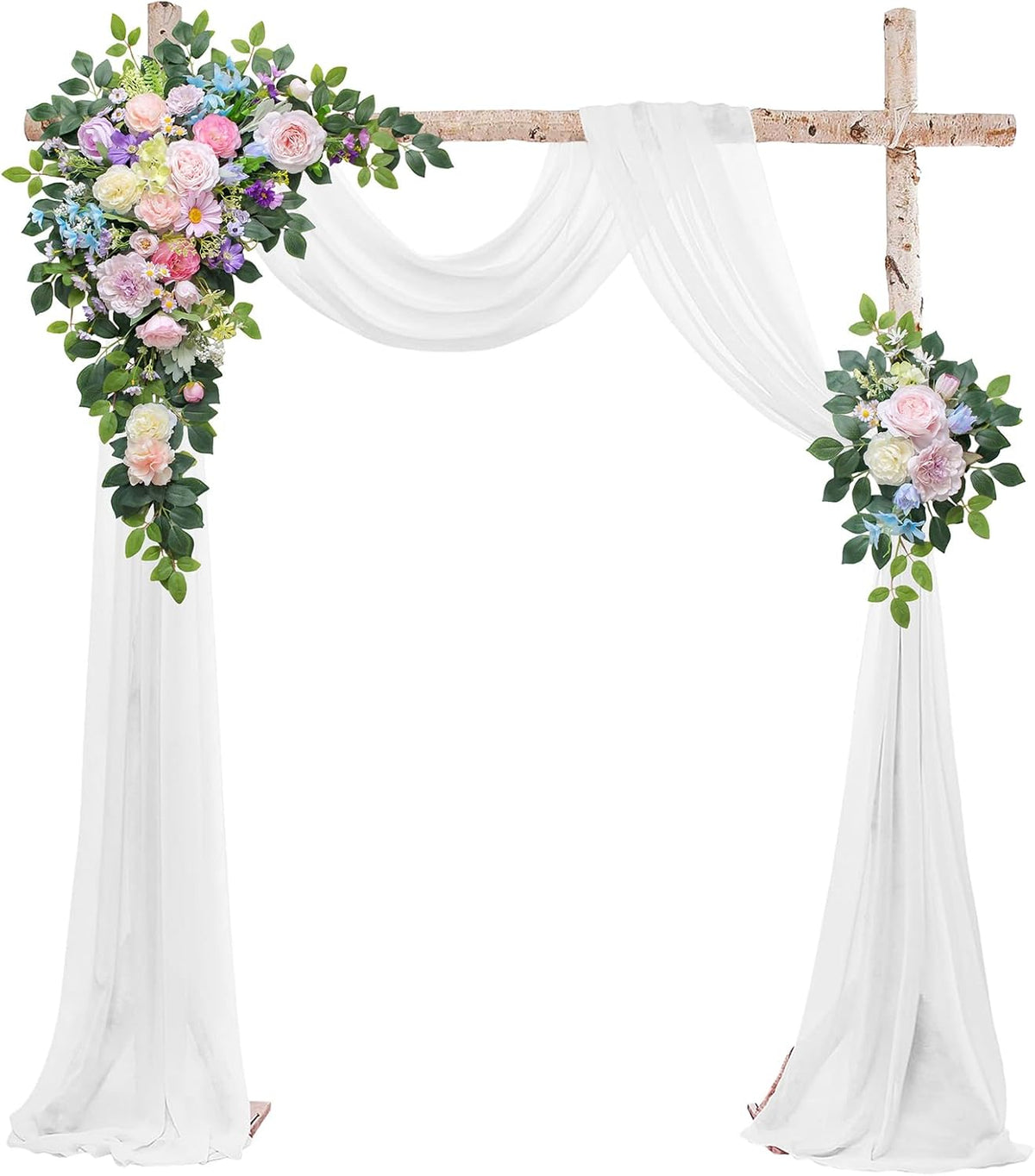 Wedding Arch Flowers Kit,Artificial Flower Arch Decor (Set of 3),2pcs Artificial Flower Arrangement