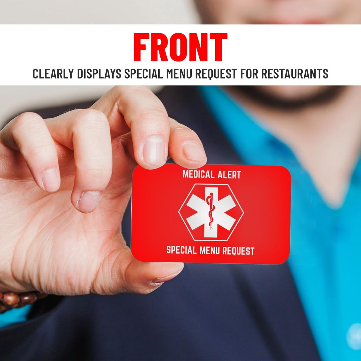 Bariatric Card for Restaurants, Special Menu Request Card, Portion Control Restaurant Request for
