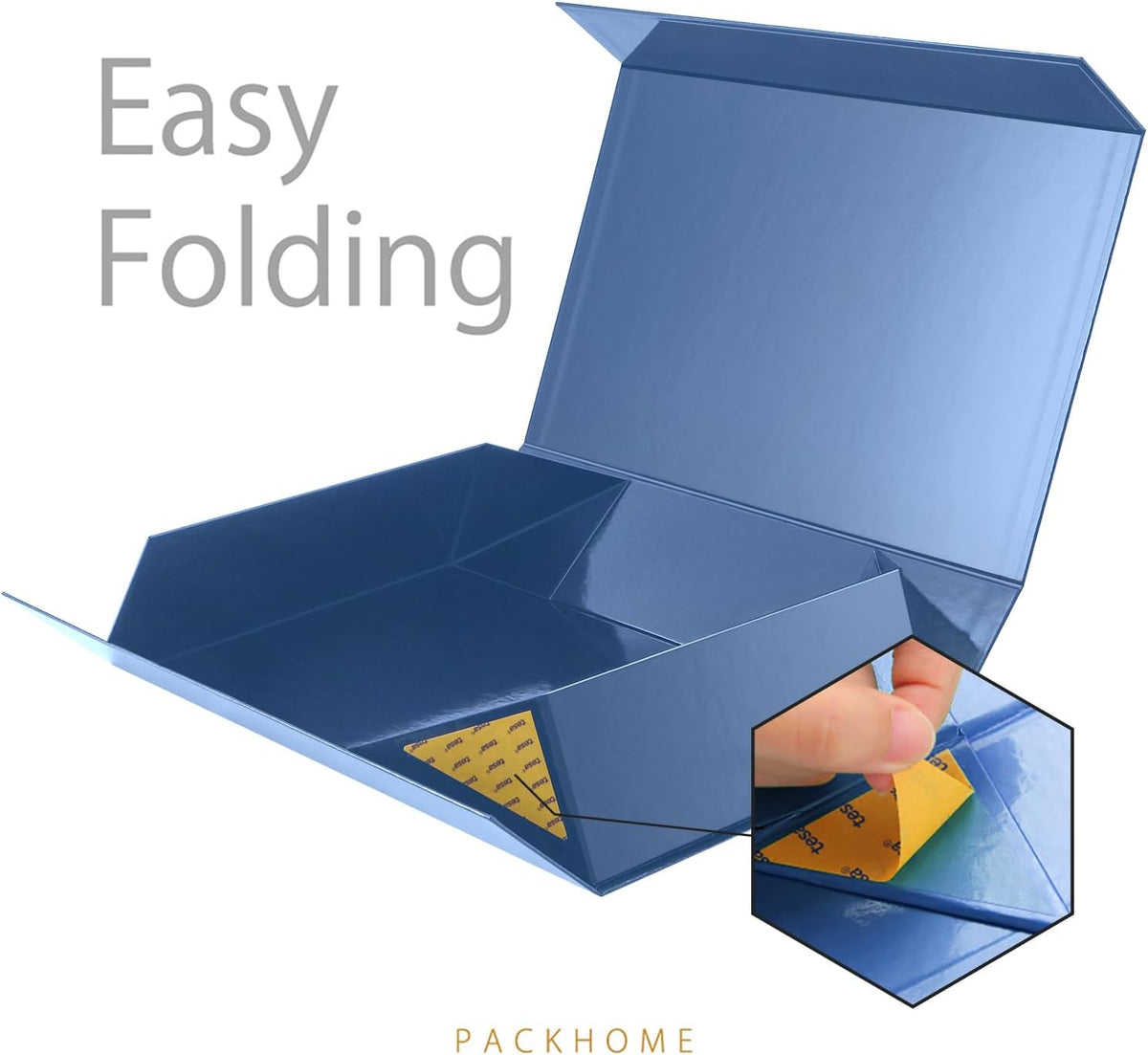 PACKHOME Extra Large Gift Box 17.5x11.3x4.3 Inches, Sturdy Shirt Box with Magnetic Lid for Clothes