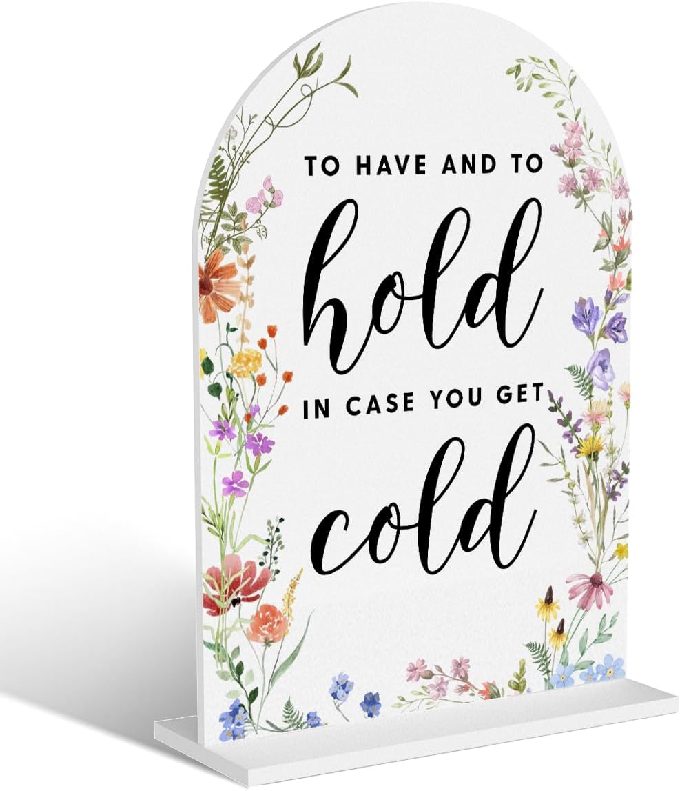 Acrylic Wedding Signs, To Have And To Hold Signs for Marriage Reception, Bridal Shower Decorations