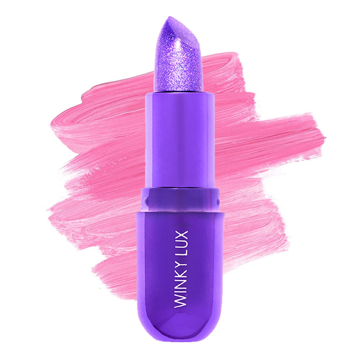 Winky Lux Amethyst Glimmer Balm – Nourishing pH Lip Balm with Color Changing Tint, Hydrating