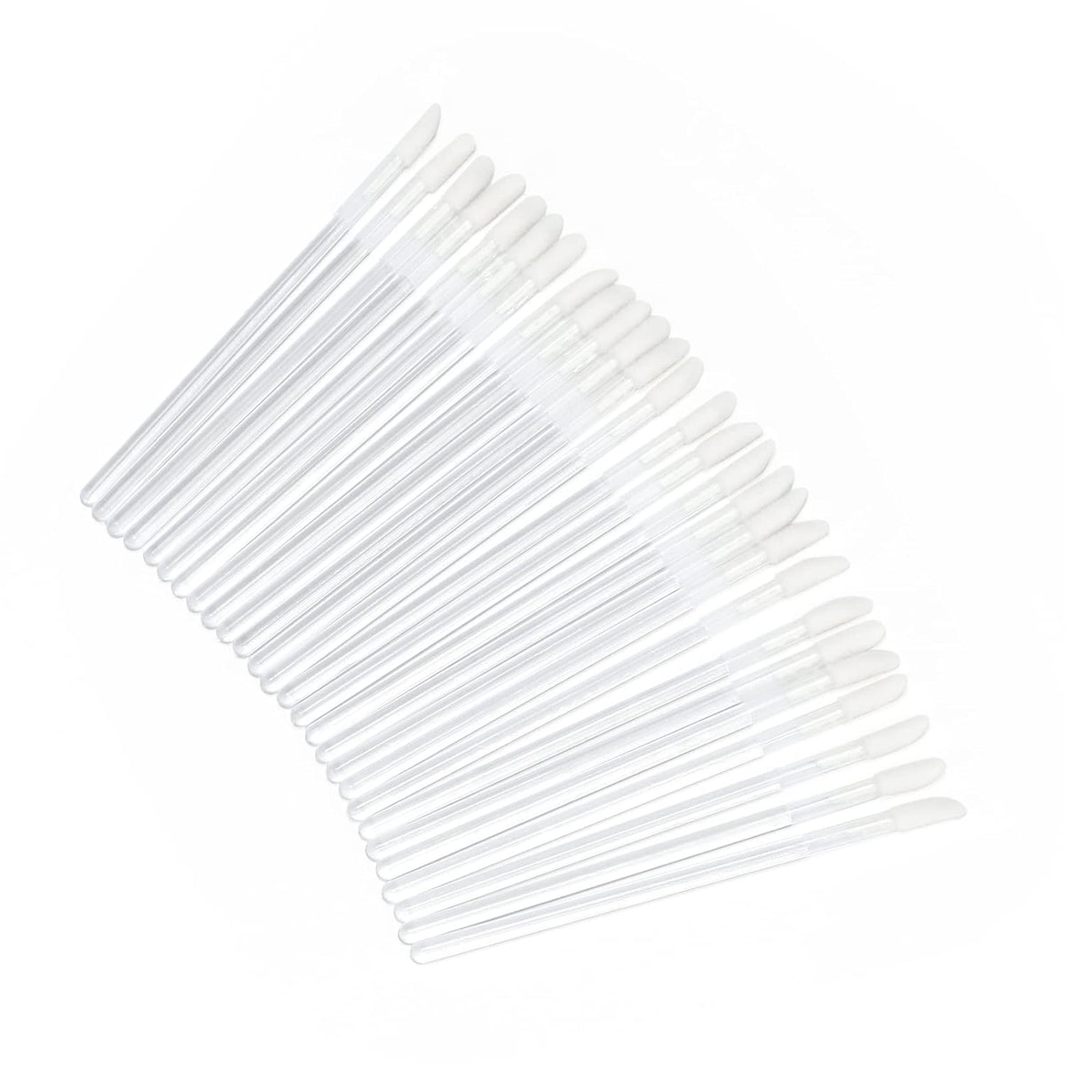 G2PLUS 200PCS Lip Gloss Applicators, Transparent Disposable Lip Brushes, Lipstick Gloss Wands