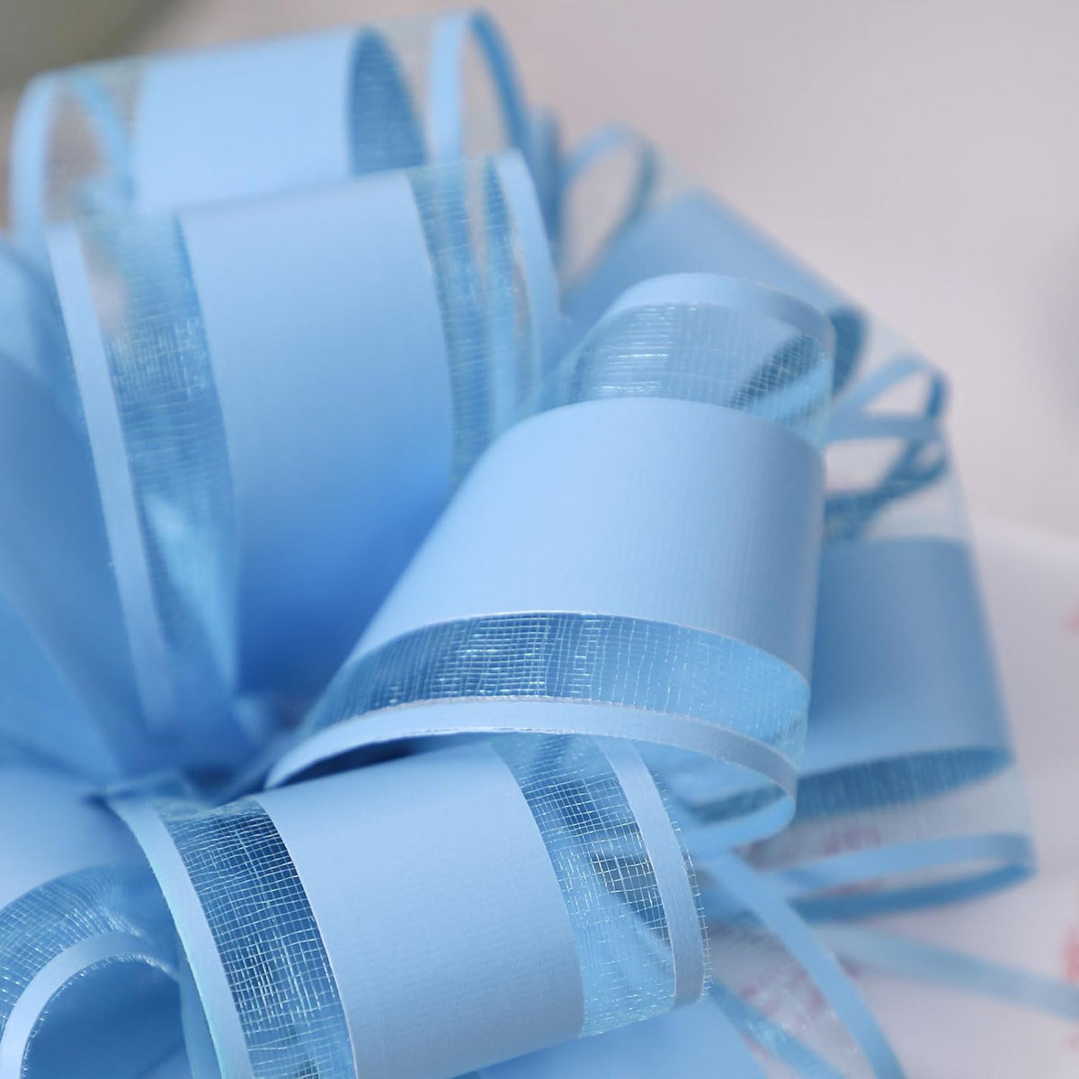 6Pcs 6inch Pull Bow Gift Wrapping,Pull Bow For Gift Basket, Gift Bag Box Wrapping Decor, Valentines