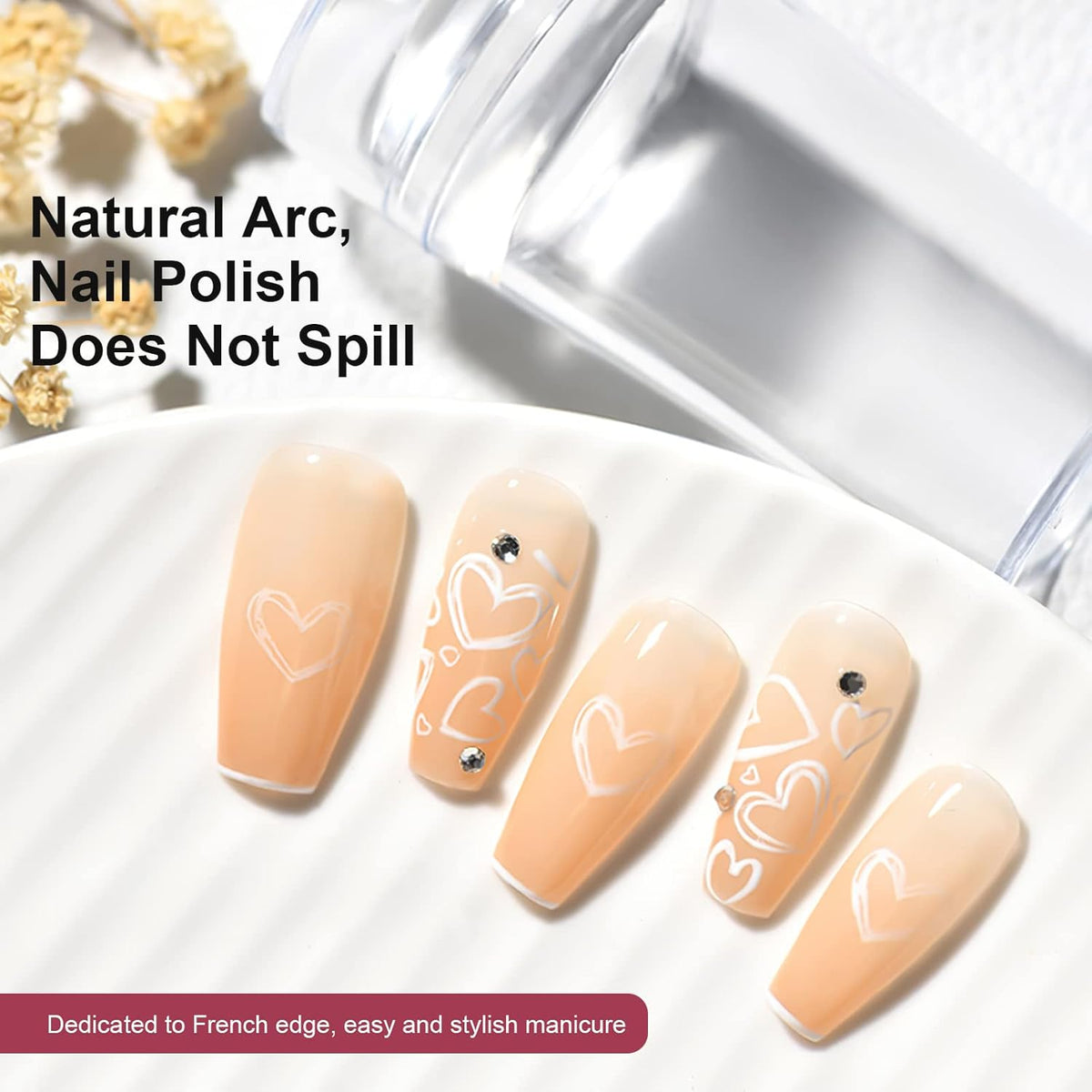 Nail Art Stamper Clear Silicone Nails Stamping Jelly with Scraper Transparent Visible Body DIY