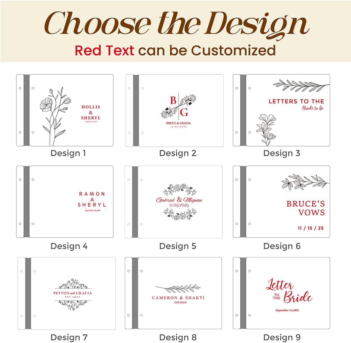 Customized Wooden Guest Book for Weddings, Funerals & Events - Personalized Keepsake Memory Book