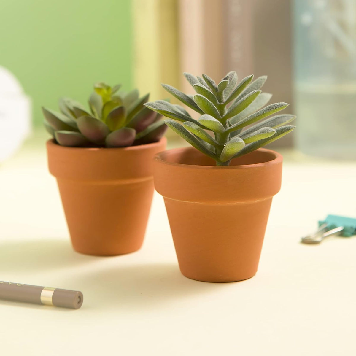 54 Pcs Small Mini Clay Pots 2.1'' Terracotta Pot Clay Ceramic Pottery Planter Cactus Flower Pots
