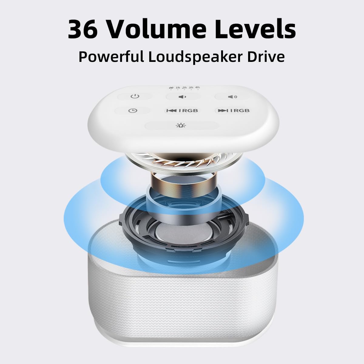 White Noise Machine Sound Machine 30 Soothing Sounds Brown Noise Machine with 12 Night Light Colors