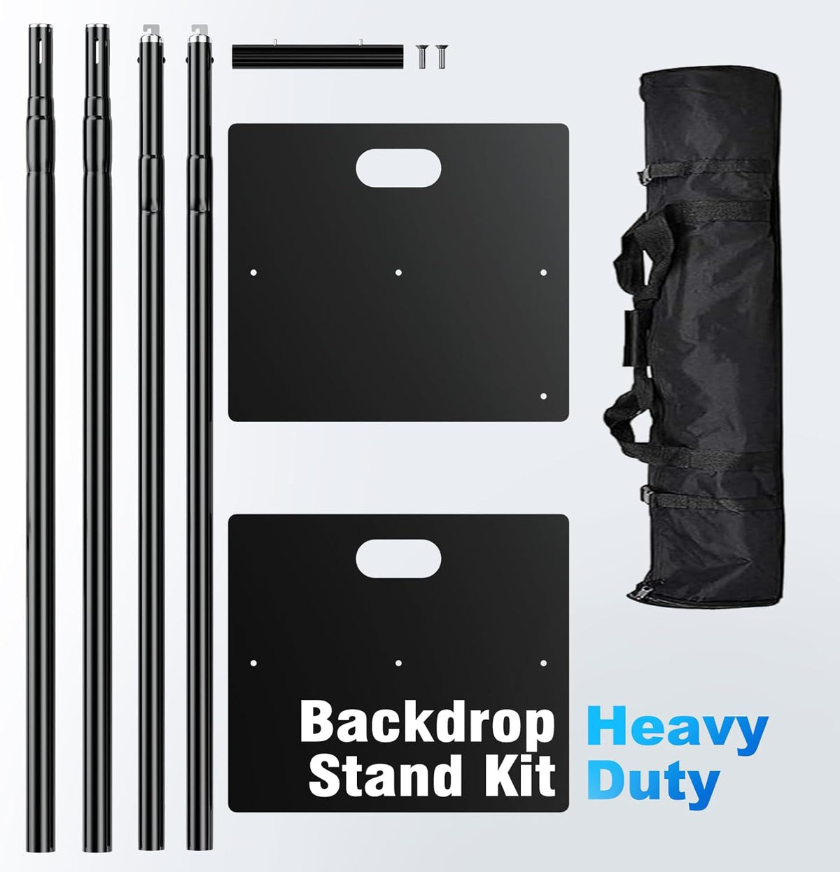 Pipe and Drape Backdrop Stand Kit Backdrop Stand For Parties 8ftx10ft Adjustable Photo Backdrop
