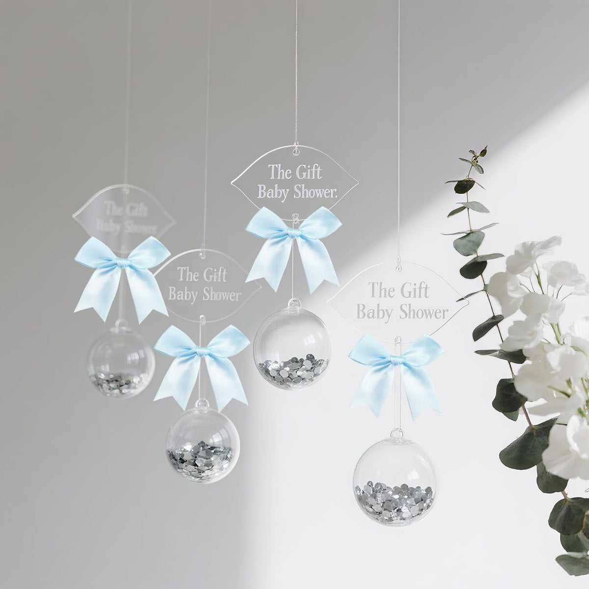 50 Pieces Gift Wrap Bows Premium Satin Ribbon Bows 3.3 Inch Craft Bows for Gift Wrapping DIY Treat
