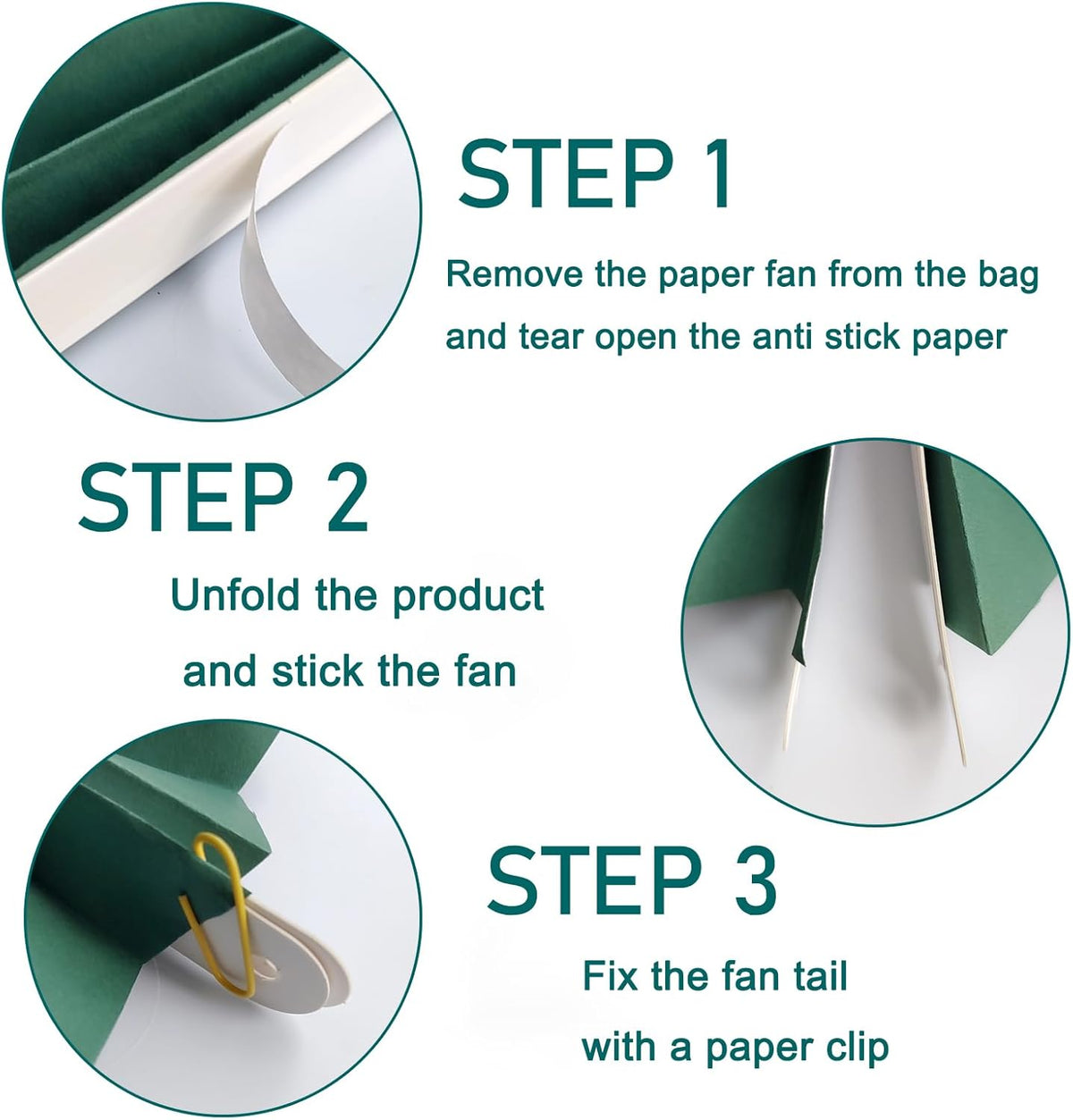 Green Birthday Decorations,DIY Green Paper Fans Hanging Decoration ,Party Supplies Party Fans 16in