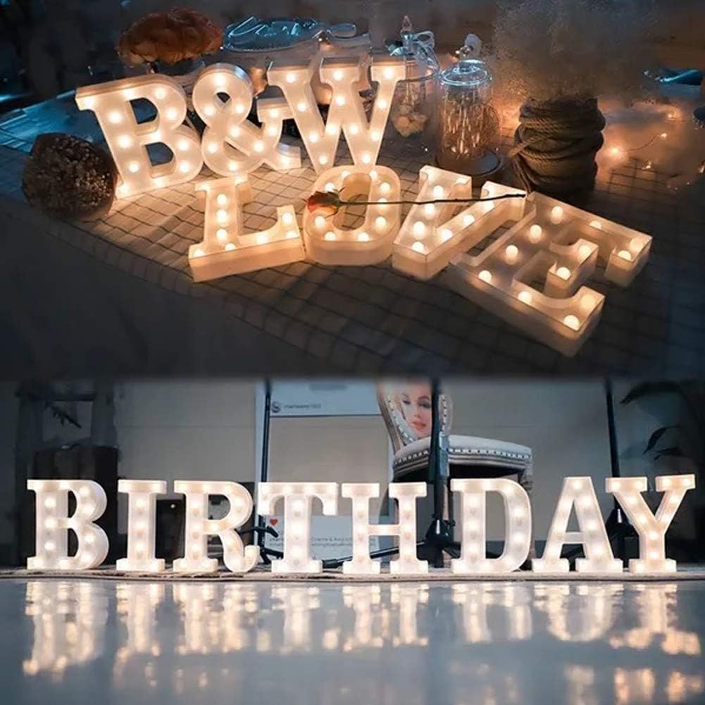 MUMUXI Marquee Light Up Letters | Large Light Up Numbers | Battery Powered and Bright with Every