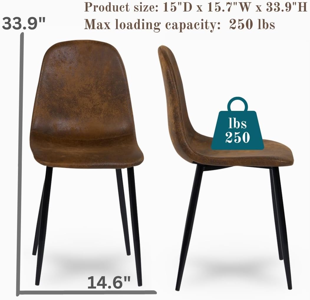 Homy Casa Dining Chairs Set of 12, Modern Mid-Century Style Dining Room Side Chairs Accent Chairs