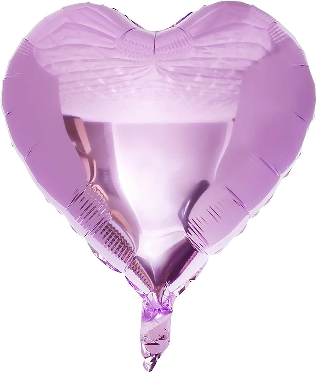 10pcs Pearl Purple Heart Balloons - 18 Inch Mylar Balloons for Baby Shower, Wedding, Valentine's