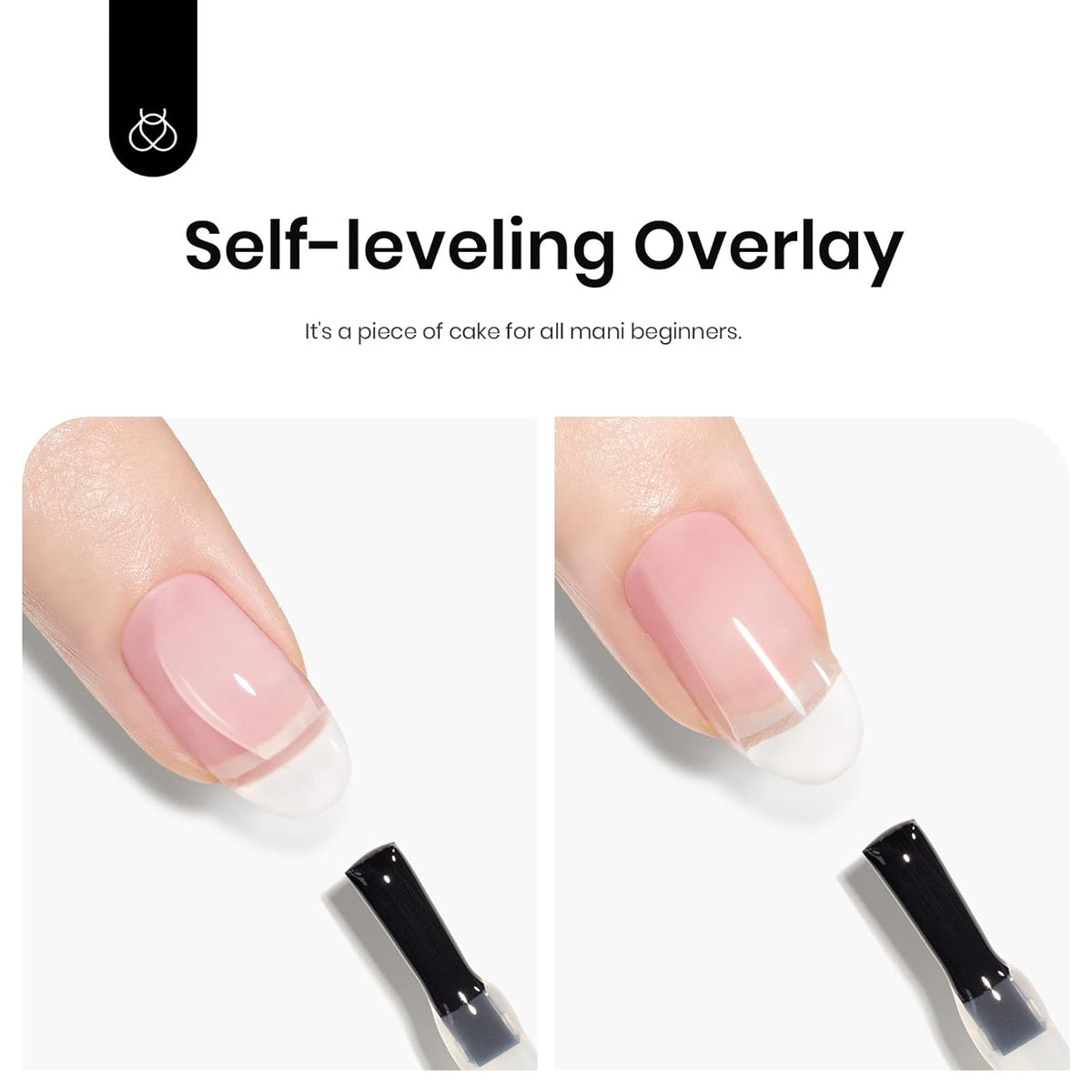 Beetles Gel Top Coat & Clear Rubber Base Gel Polish Set, 2Pcs 15ml Top Coat Nail Polish and Clear