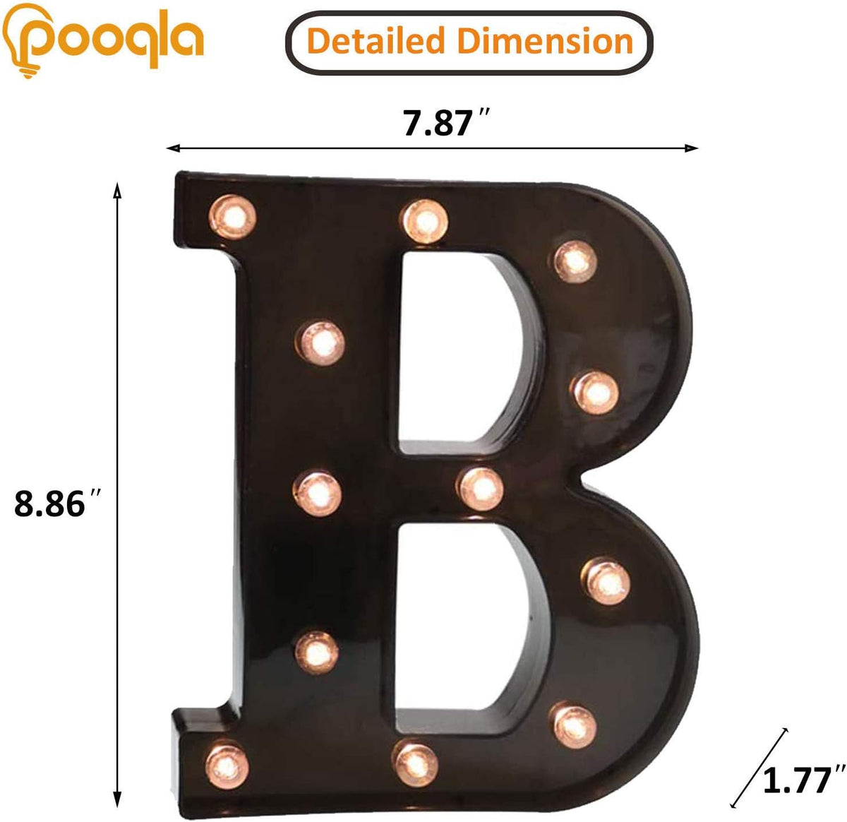 Light Up LED Letter Marquee Sign - Alphabet Marquee Letters with Lights For Wedding Birthday Party