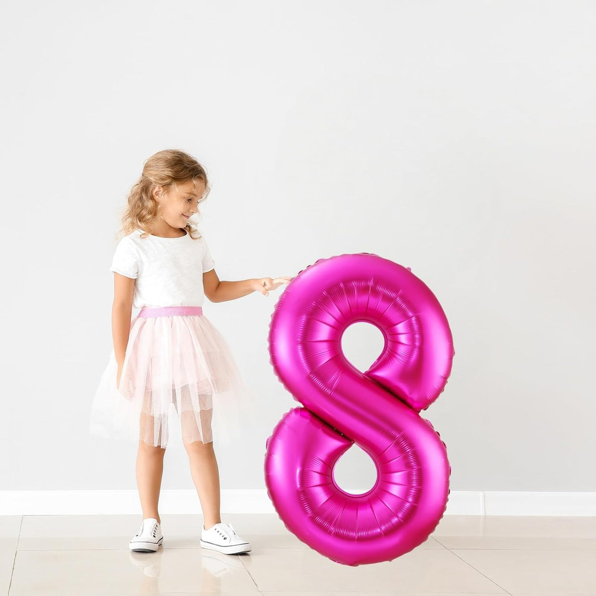 Hot Pink 0 Balloon,40 Inch Number 0 Balloon,Birthday Balloon Decorations, Foil Mylar Helium 0