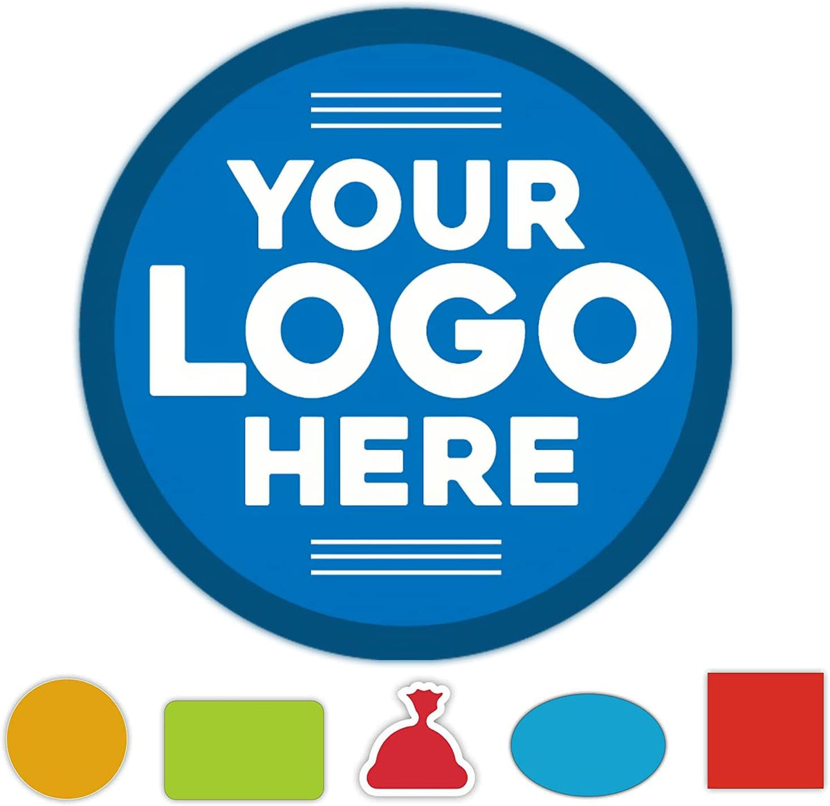 Custom Waterproof Vinyl Stickers with Your Image Photo Text or Logo | Personalized Dishwasher Safe