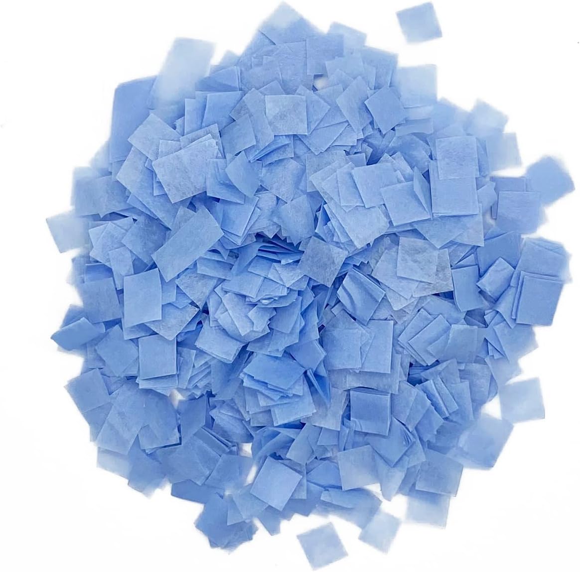 Biodegradable Tissue Confetti Squares, Baby Blue Color – Ultimate Confetti Fluttering Tissue Paper