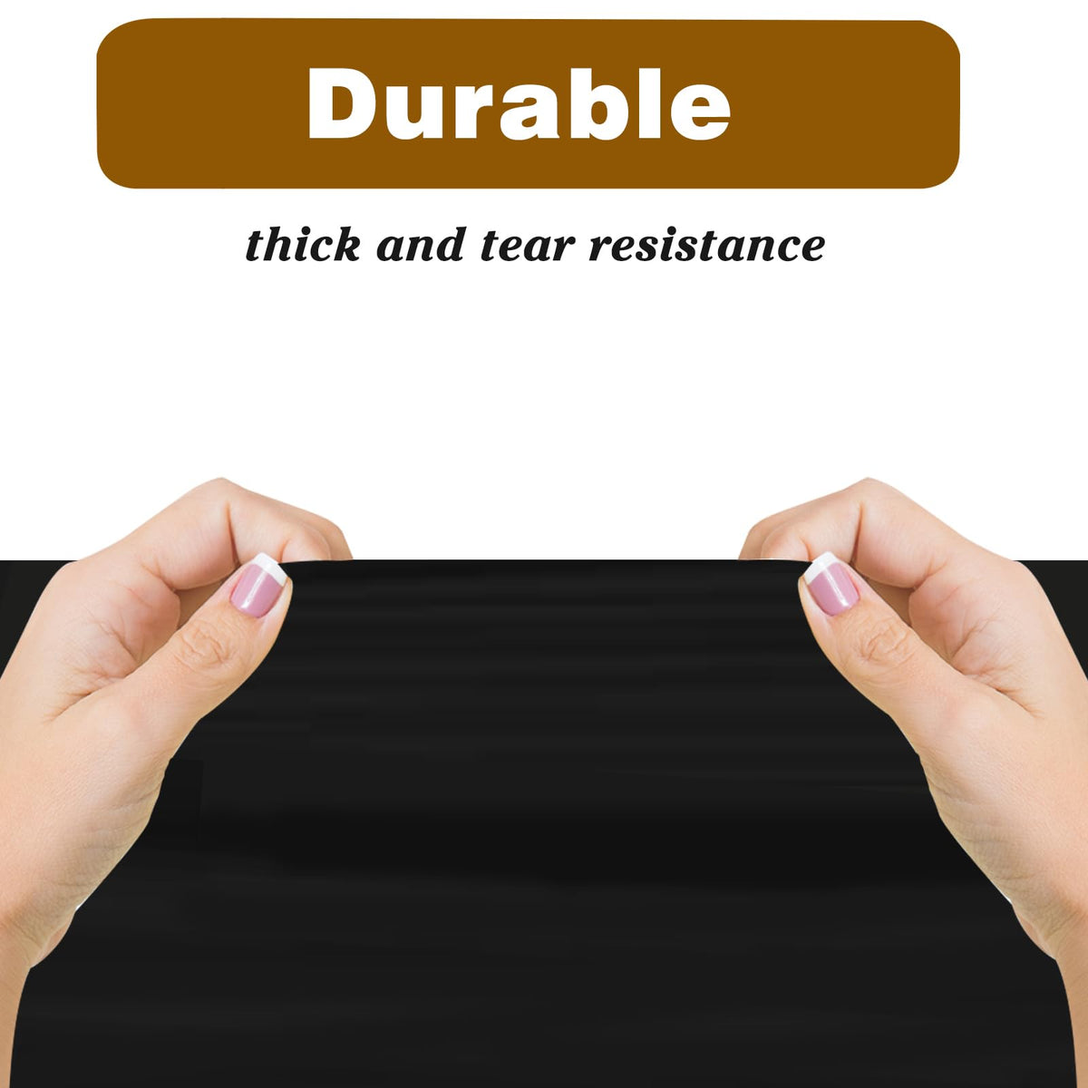 Kopokita 2 Pack Black Plastic Tablecloths Disposable 54 x 108 Inch